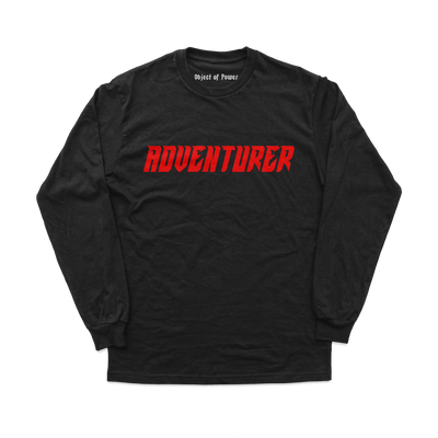 Object of Power nerdy gamer anime tabletop roleplaying Long Sleeve Tee Adventurer Long Sleeve Tee Black / XS