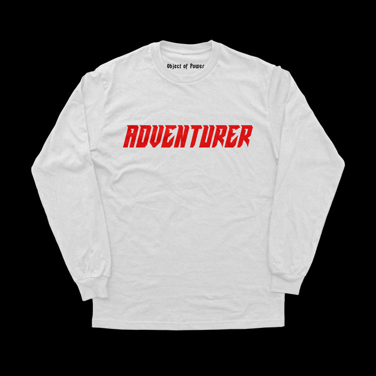 Object of Power nerdy gamer anime tabletop roleplaying Long Sleeve Tee Adventurer Long Sleeve Tee White / XS