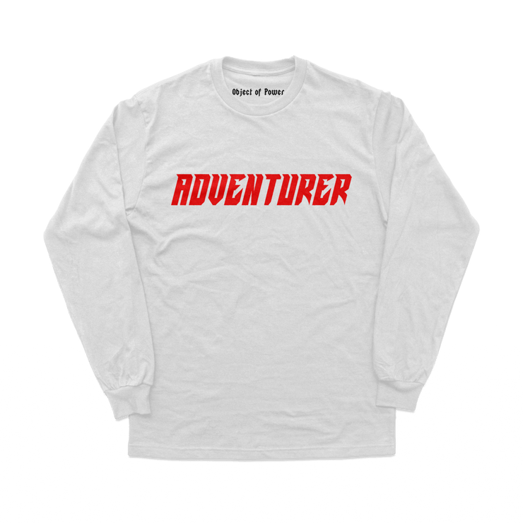 Object of Power nerdy gamer anime tabletop roleplaying Long Sleeve Tee Adventurer Long Sleeve Tee White / XS