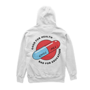 Object of Power nerdy gamer anime tabletop roleplaying Hoodie Chill Pill Hoodie White / S
