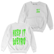 Object of Power nerdy gamer anime tabletop roleplaying Sweatshirt Keep It Weird Sweatshirt Chest & Back Prints / White / S