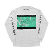 Object of Power nerdy gamer anime tabletop roleplaying Long Sleeve Tee Medusa X Lo-Fi Long Sleeve Tee Front & Sleeve Prints / White / XS