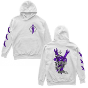 Object of Power nerdy gamer anime tabletop roleplaying Hoodie Rogue's Dagger Hoodie Chest, Back, & Sleeve Prints / White / S
