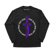 Object of Power nerdy gamer anime tabletop roleplaying Long Sleeve Tee Rogue's Dagger Long Sleeve Tee Front Print / Black / XS