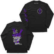 Object of Power nerdy gamer anime tabletop roleplaying Long Sleeve Tee Rogue's Dagger Long Sleeve Tee Chest, Back, & Sleeve Prints / Black / XS
