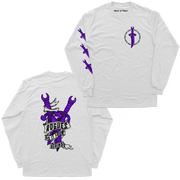 Object of Power nerdy gamer anime tabletop roleplaying Long Sleeve Tee Rogue's Dagger Long Sleeve Tee Chest, Back, & Sleeve Prints / White / XS